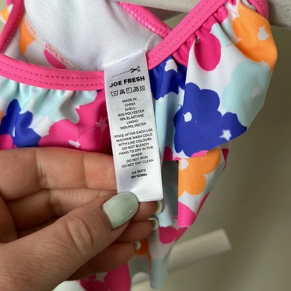 Joe Fresh Ruffle Bikini Size 2 - Picture 7 of 9